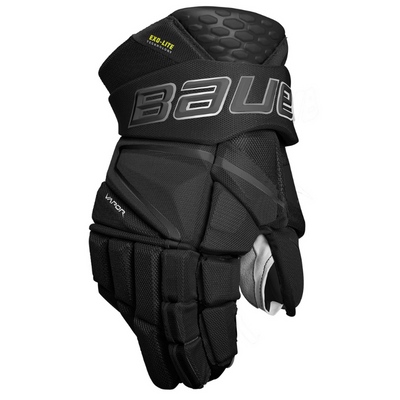 Bauer Vapor Hyperlite Hockey Gloves Senior 2022 black back of one glove