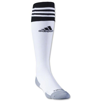 Adidas Copa Zone II Socks White with front black logo and grey toe/heel colouring